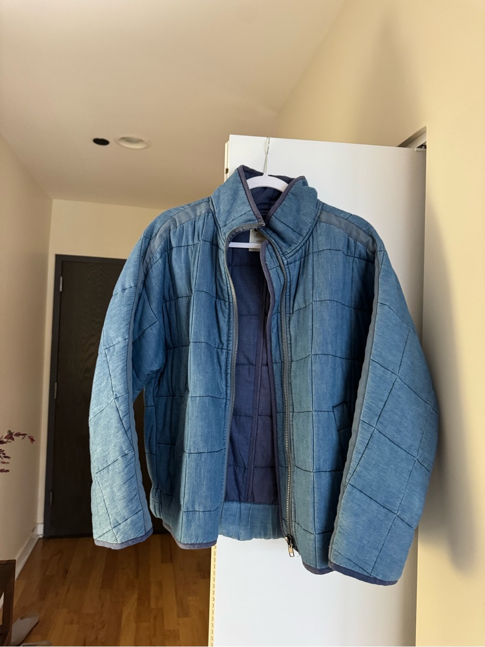 Altar'd State Blue Quilted Puffer Jacket